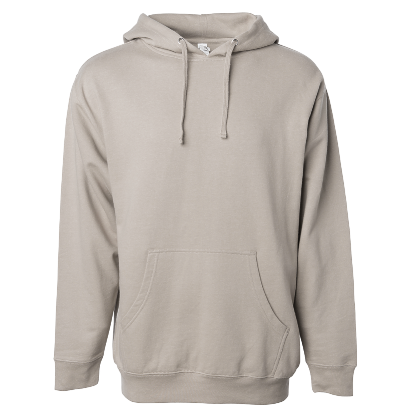 CEMENT MIDWEIGHT HOODED PULLOVER- FULL COLOR DECAL